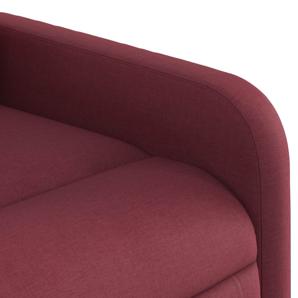 vidaXL Πολυθρόνα Ανακλινόμενη με Ανύψωση Μπορντό Υφασμάτινη