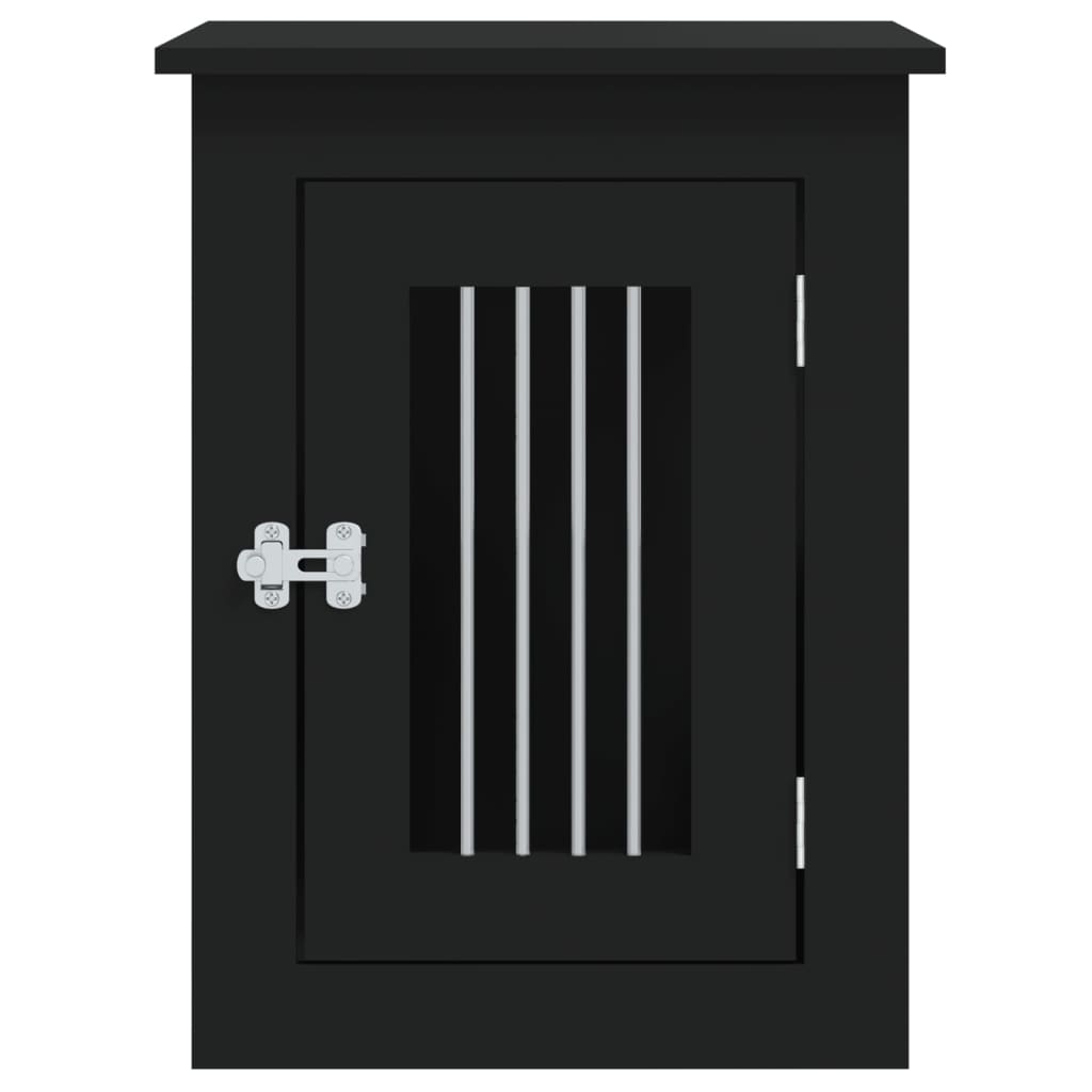 vidaXL Κλουβί Σκύλου Μαύρο 45x62x59 εκ. από Επεξεργασμένο ξύλο