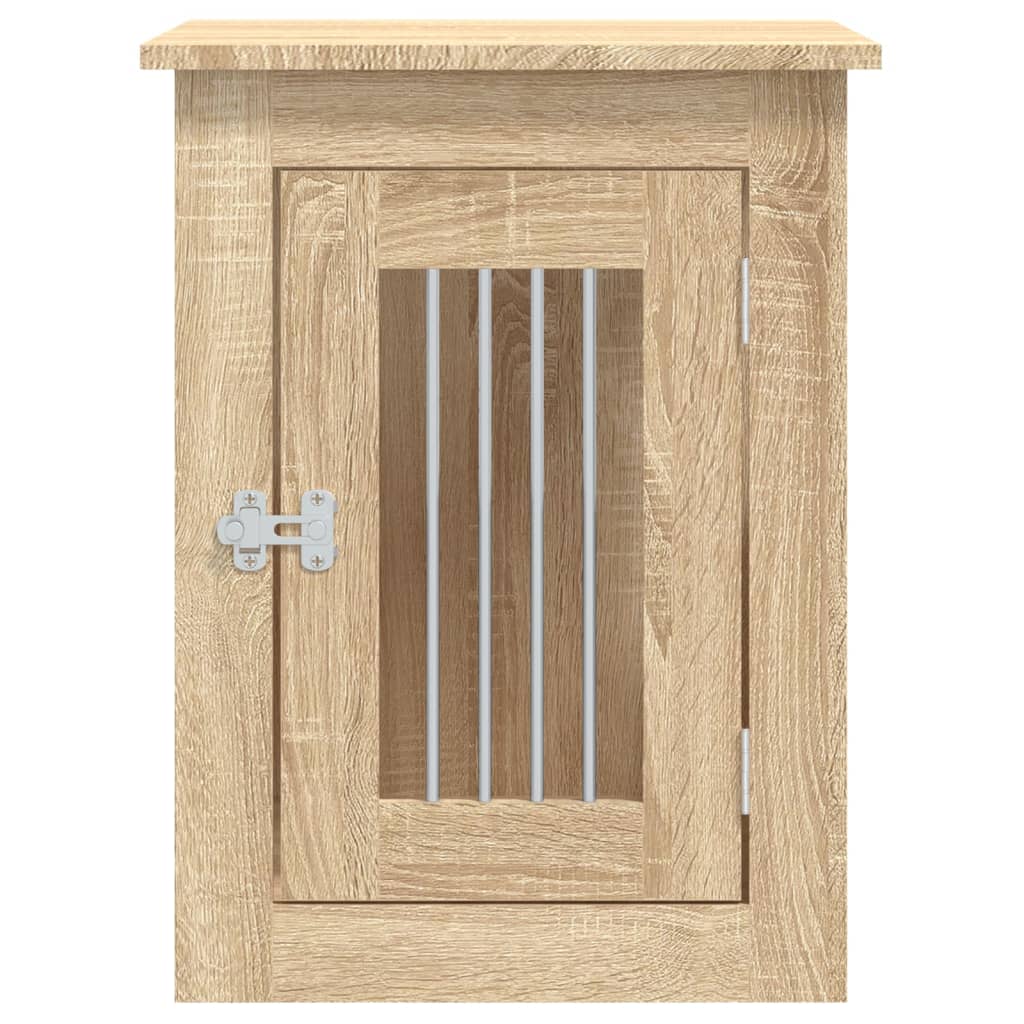 vidaXL Κλουβί Σκύλου Sonoma Δρυς 45 x 62 x 59 εκ. Επεξεργ. Ξύλο