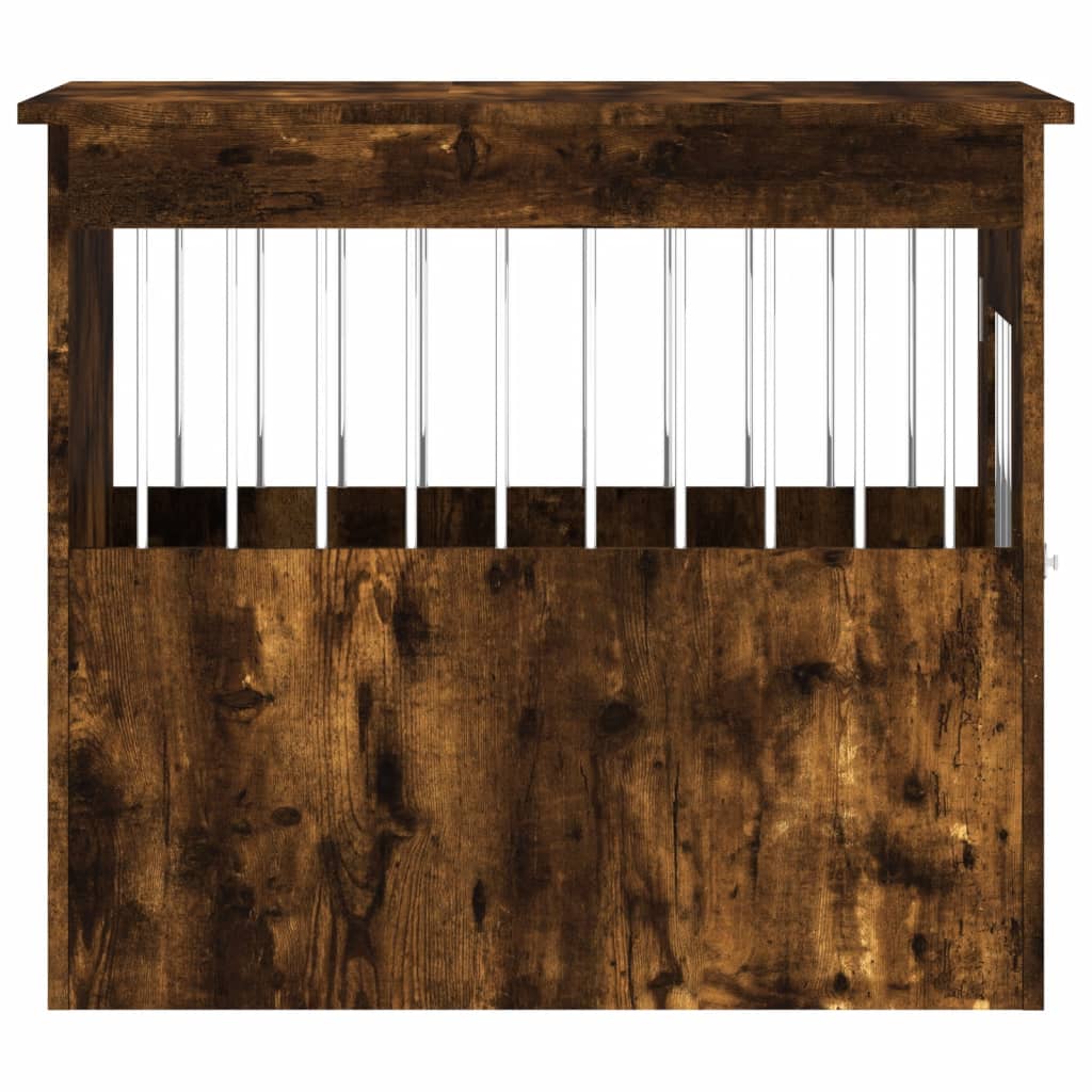 vidaXL Κλουβί Σκύλου Καπνιστή Δρυς 55x75x65 εκ. από Επεξεργ. Ξύλο