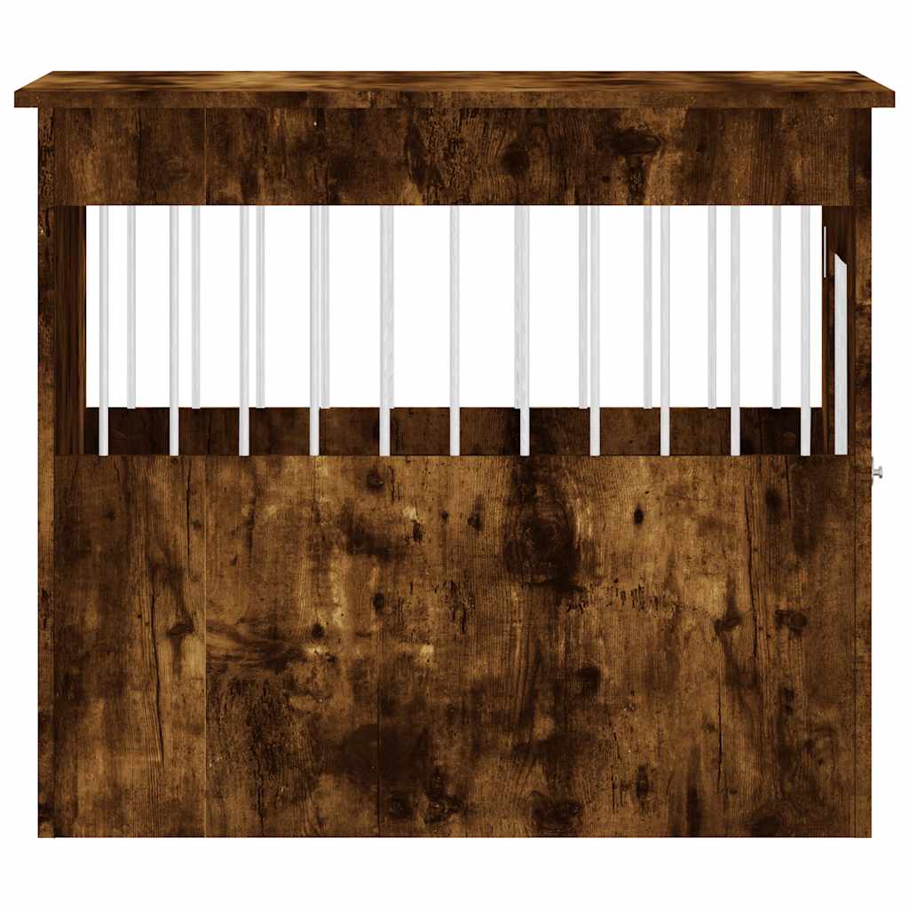 vidaXL Κλουβί Σκύλου Καπνιστή Δρυς 55x80x68 εκ. από Επεξεργ. Ξύλο