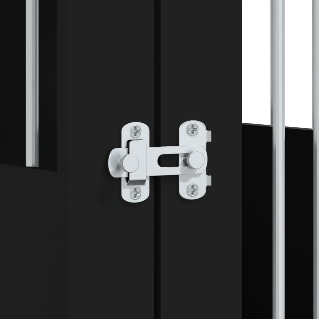 vidaXL Κλουβί Σκύλου Μαύρο 64,5 x 80 x 71 εκ. από Επεξεργασμένο ξύλο