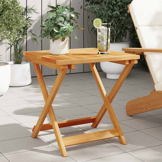 vidaXL Τραπέζι Κήπου Πτυσσόμενο 50 x 50 x 50 εκ. Μασίφ Ξύλο Ακακίας