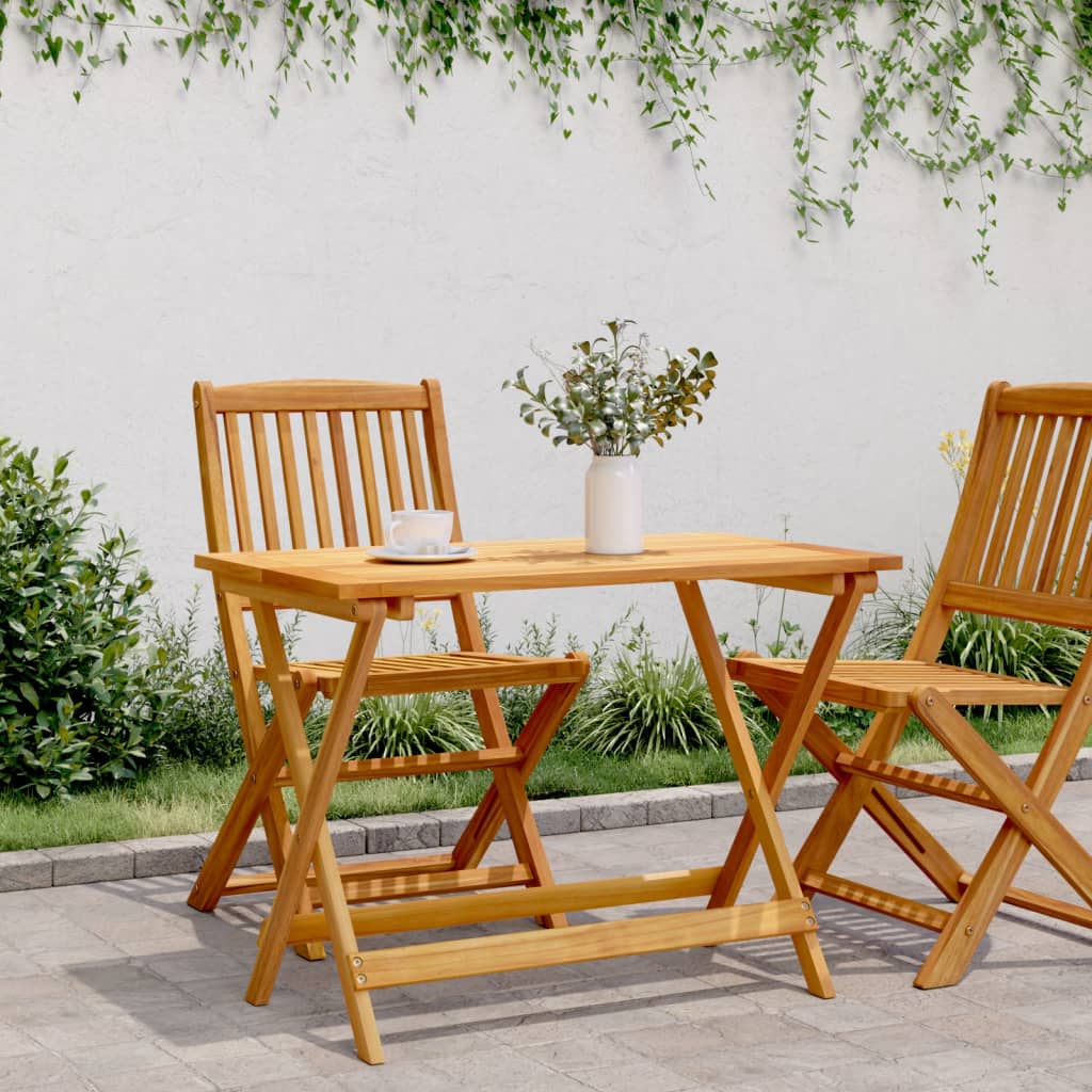 vidaXL Τραπέζι Κήπου Πτυσσόμενο 90x52,5x65 εκ. Μασίφ Ξύλο Ακακίας