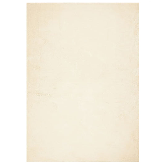 vidaXL Χαλί HUARTE με Κοντό Πέλος Μαλακό/ Πλενόμενο Κρεμ 120x170 εκ.