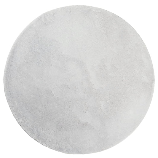 vidaXL Χαλί HUARTE με Κοντό Πέλος Μαλακό/ Πλενόμενο Γκρι Ø 100 εκ.