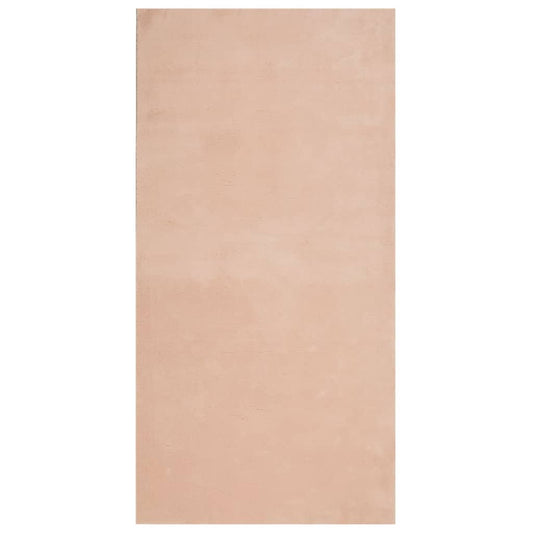 vidaXL Χαλί HUARTE με Κοντό Πέλος Μαλακό/ Πλενόμενο Ροδαλό 100x200 εκ.