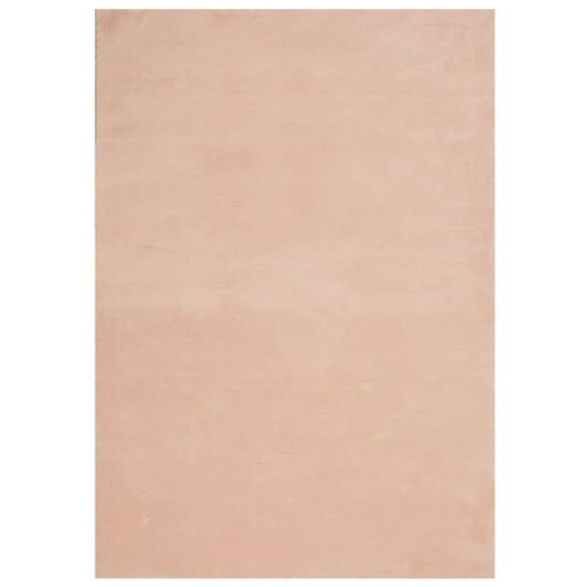 vidaXL Χαλί HUARTE με Κοντό Πέλος Μαλακό/ Πλενόμενο Ροδαλό 120x170 εκ.