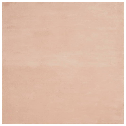 vidaXL Χαλί HUARTE με Κοντό Πέλος Μαλακό/ Πλενόμενο Ροδαλό 200x200 εκ.