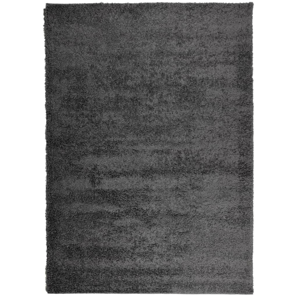 vidaXL Χαλί Shaggy PAMPLONA με Ψηλό Πέλος Μοντέρνο Ανθρακί 240x340 εκ.