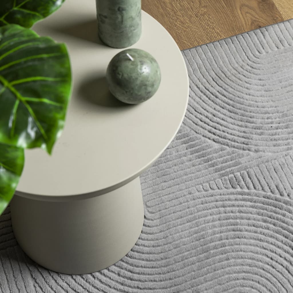 vidaXL Χαλί IZA με Κοντό Πέλος Σκανδιναβική Εμφάνιση Γκρι 160x230 εκ.