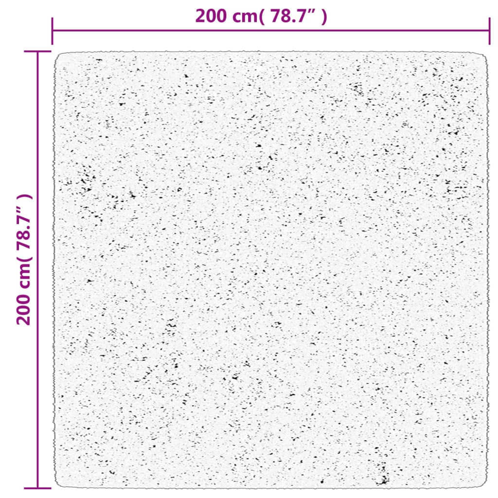 vidaXL Χαλί OVIEDO με Κοντό Πέλος Πράσινη 200 x 200 εκ.