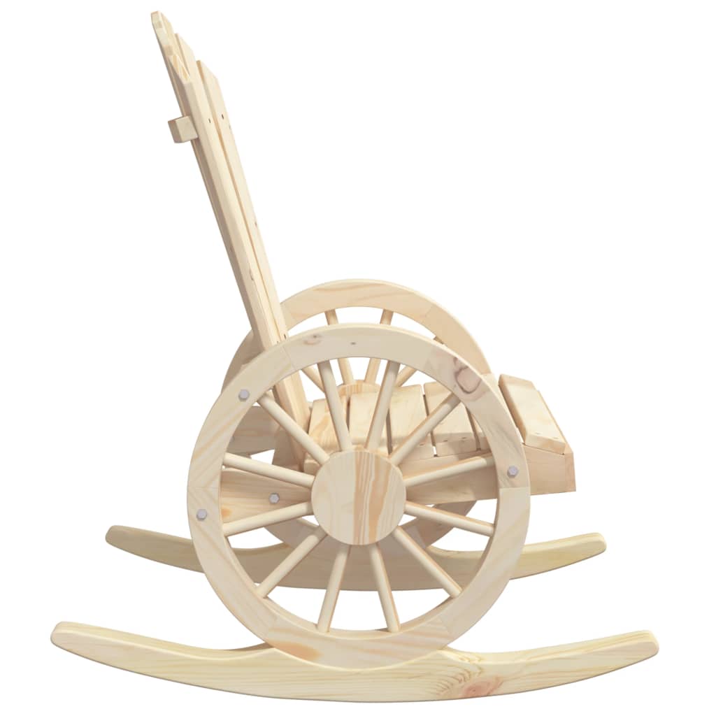 vidaXL Πολυθρόνες Κουνιστές Adirondack 2 τεμ. από Μασίφ Ξύλο Ελάτης