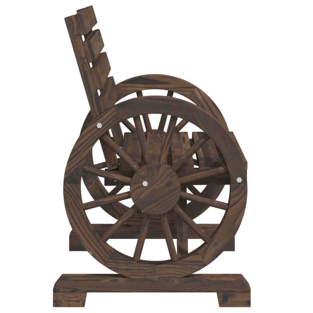 vidaXL Καρέκλες Κήπου 4 Τεμ. από Μασίφ Ξύλο Ελάτης