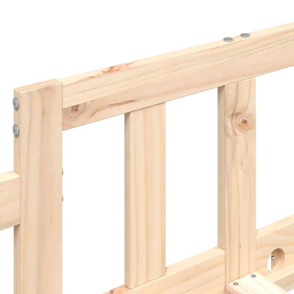 vidaXL Καναπές Κρεβάτι Χωρίς Στρώμα Λευκό 80x200 εκ. Μασίφ Ξύλο Πεύκου