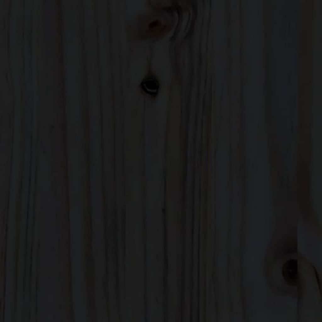 vidaXL Καναπές Κρεβάτι Μαύρος 90 x 190 εκ. από Μασίφ Ξύλο Πεύκου