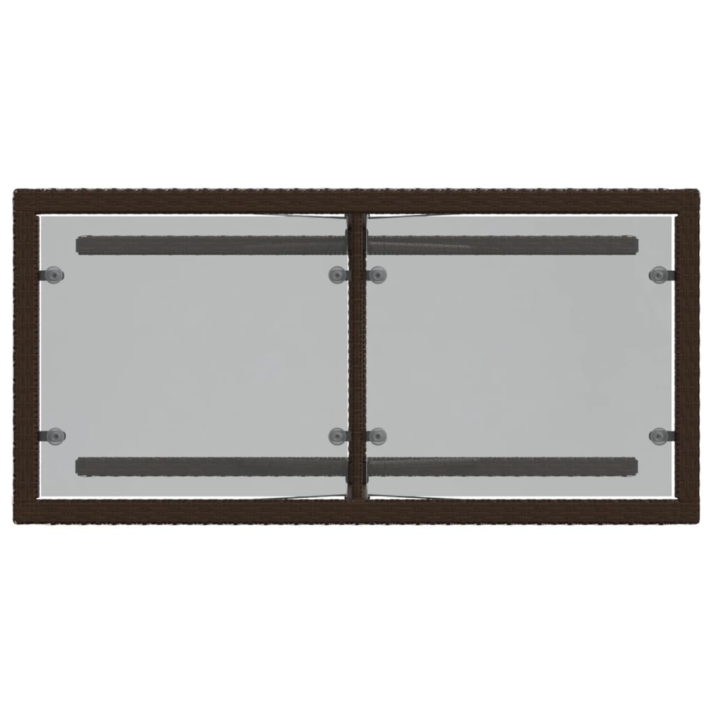 vidaXL Σετ Επίπλων Bistro 3 τεμ. Καφέ Συνθετικό Ρατάν με Μαξιλάρια