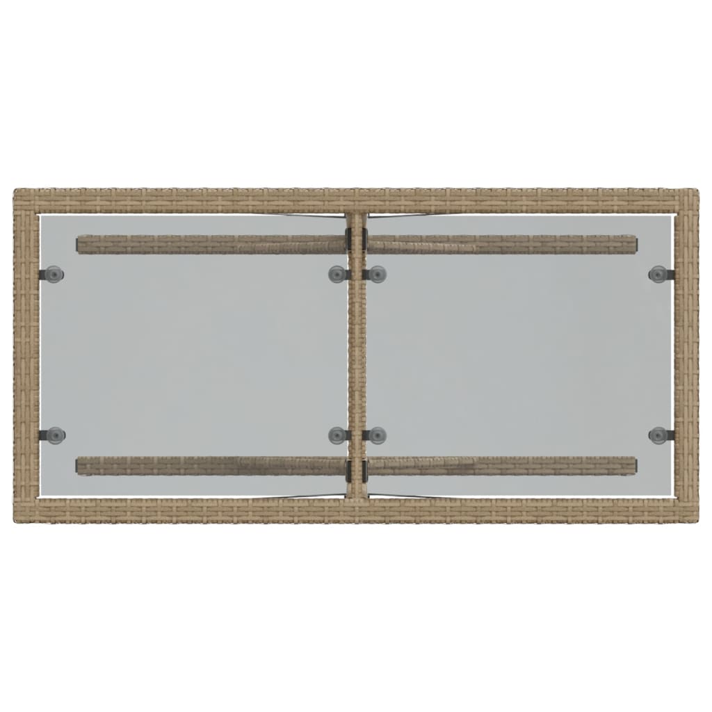 vidaXL Σετ Επίπλων Bistro 3 τεμ. Μπεζ Συνθετικό Ρατάν με Μαξιλάρια