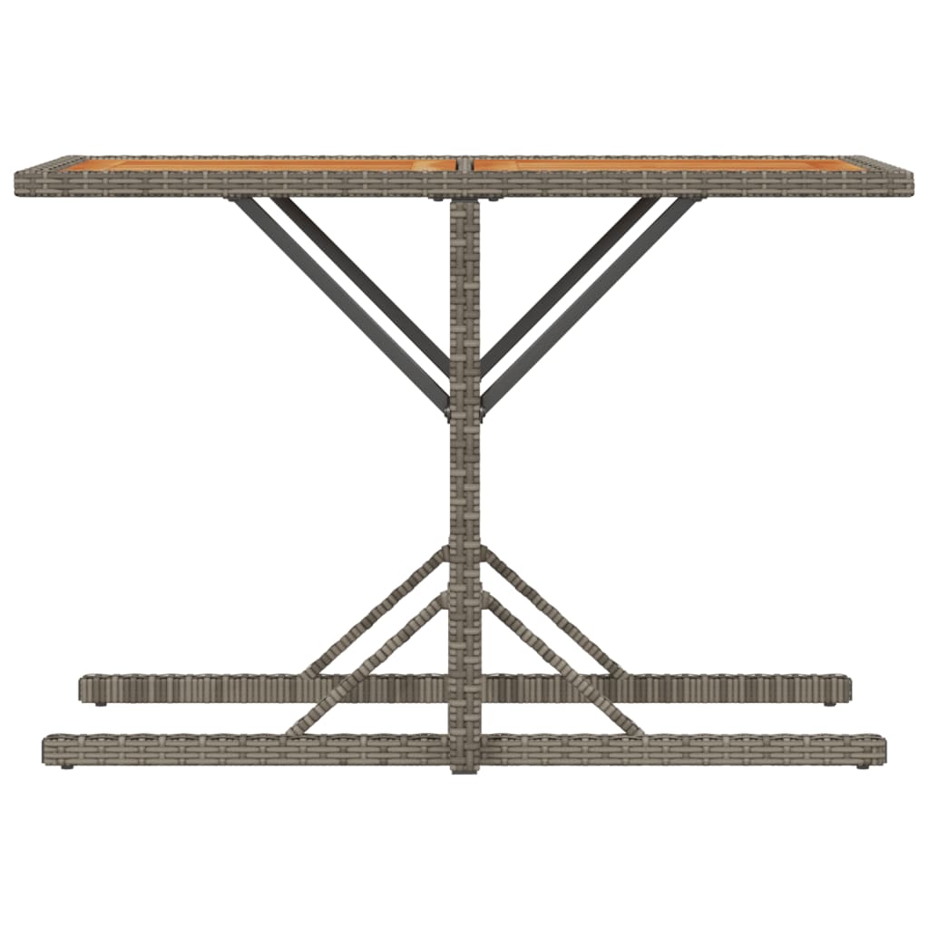 vidaXL Σετ Επίπλων Bistro 3 τεμ Γκρι Συνθετικό Ρατάν με Μαξιλάρια