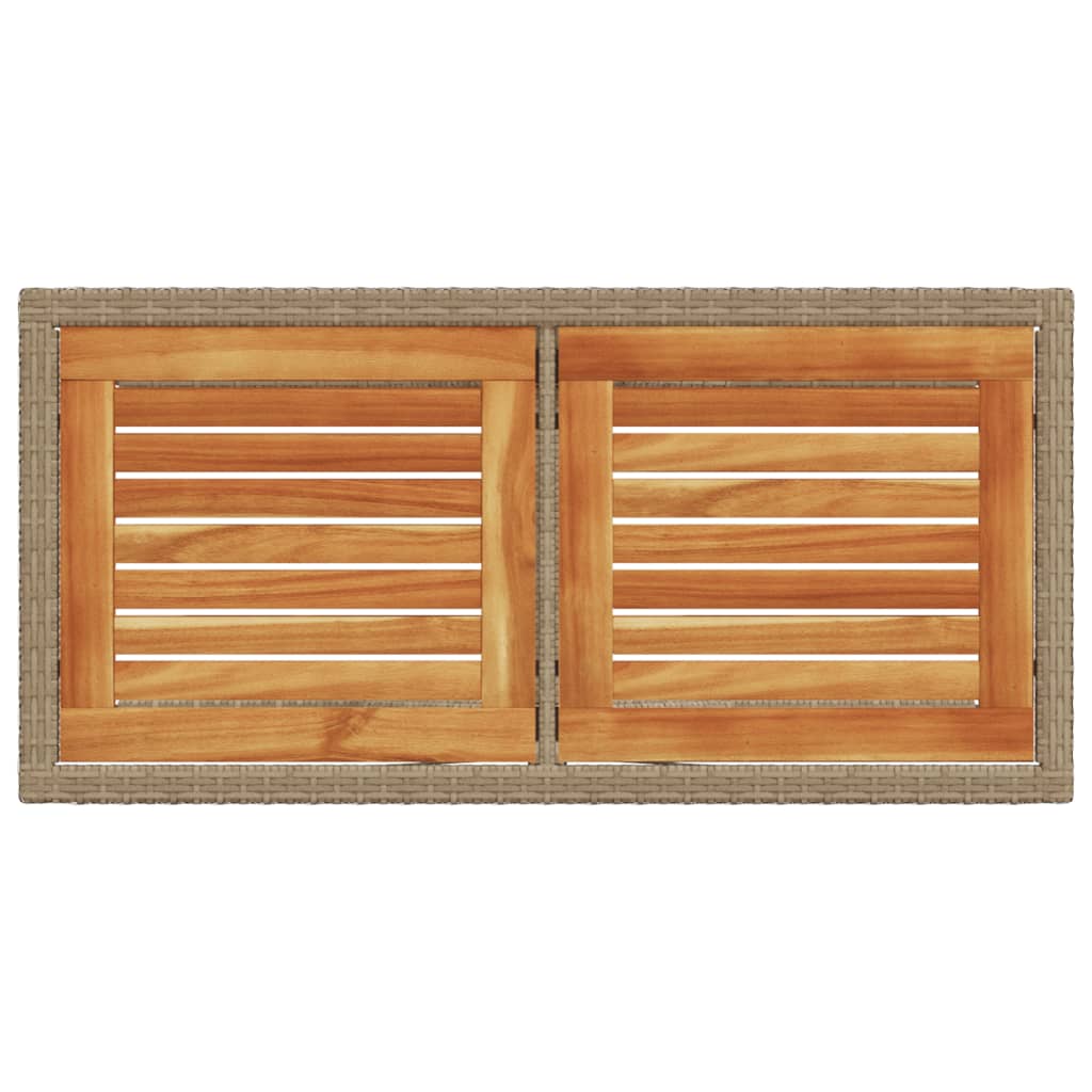 vidaXL Σετ Επίπλων Bistro 3 τεμ. Μπεζ Συνθετικό Ρατάν με Μαξιλάρια