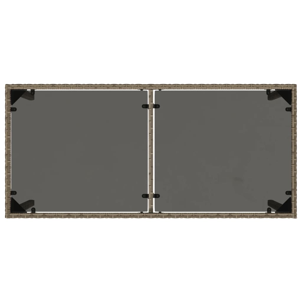 vidaXL Σετ Τραπεζαρίας Κήπου 5 τεμ. Γκρι Συνθ. Ρατάν με Μαξιλάρια