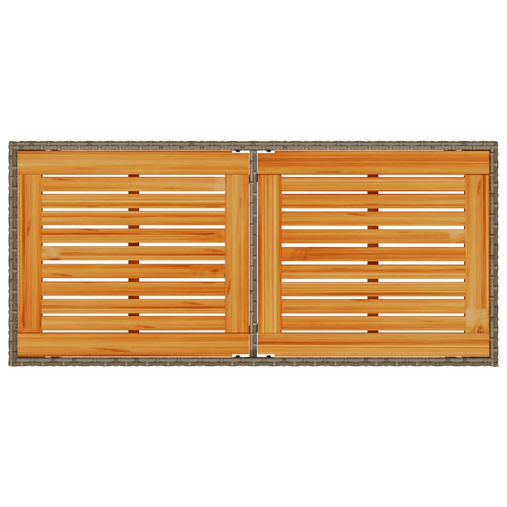 vidaXL Σετ Τραπεζαρίας Κήπου 5 τεμ. Γκρι Συνθ. Ρατάν με Μαξιλάρια