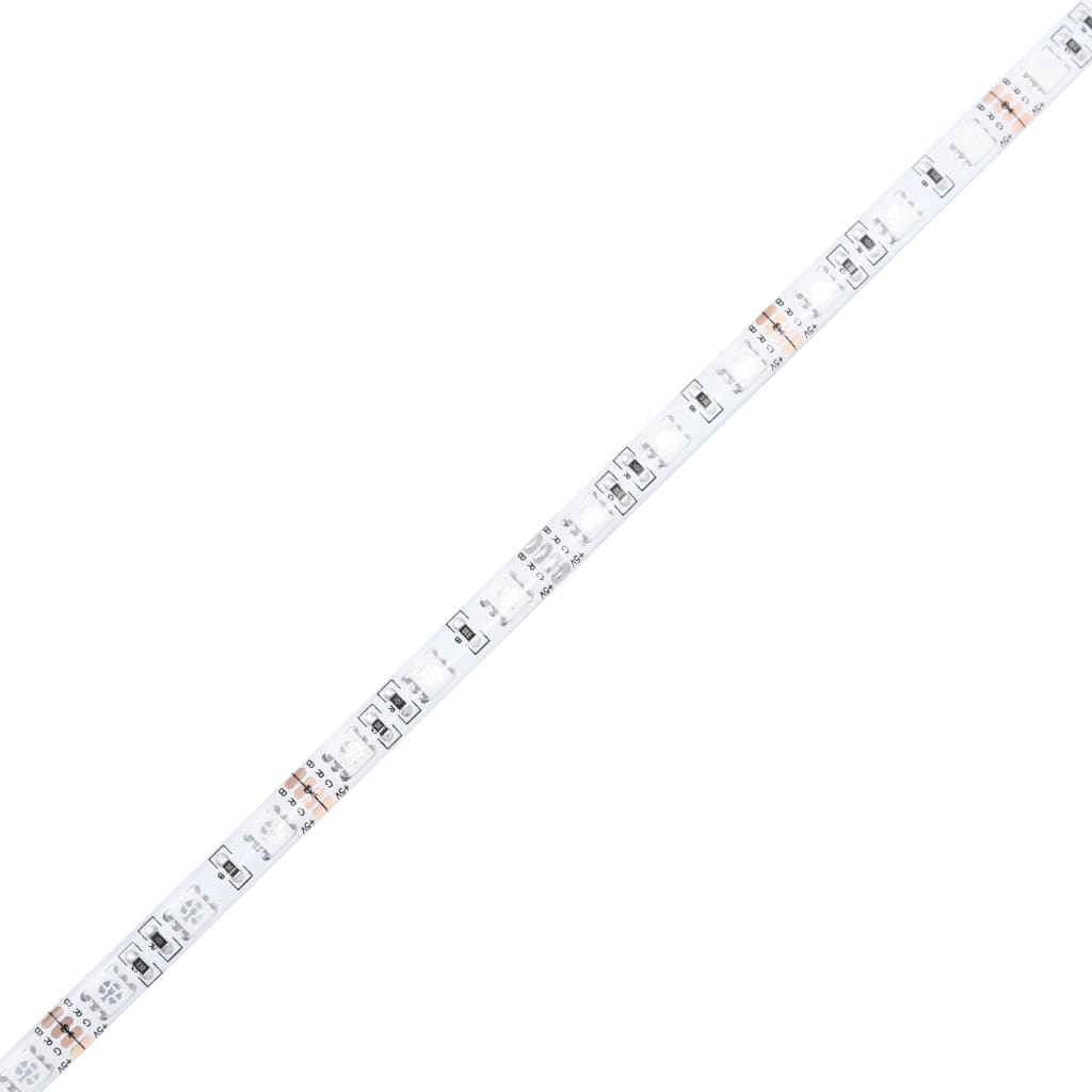 vidaXL Πλαίσιο Κρεβατιού με Κεφαλάρι και LED Μαύρο 90 x 200 εκ.