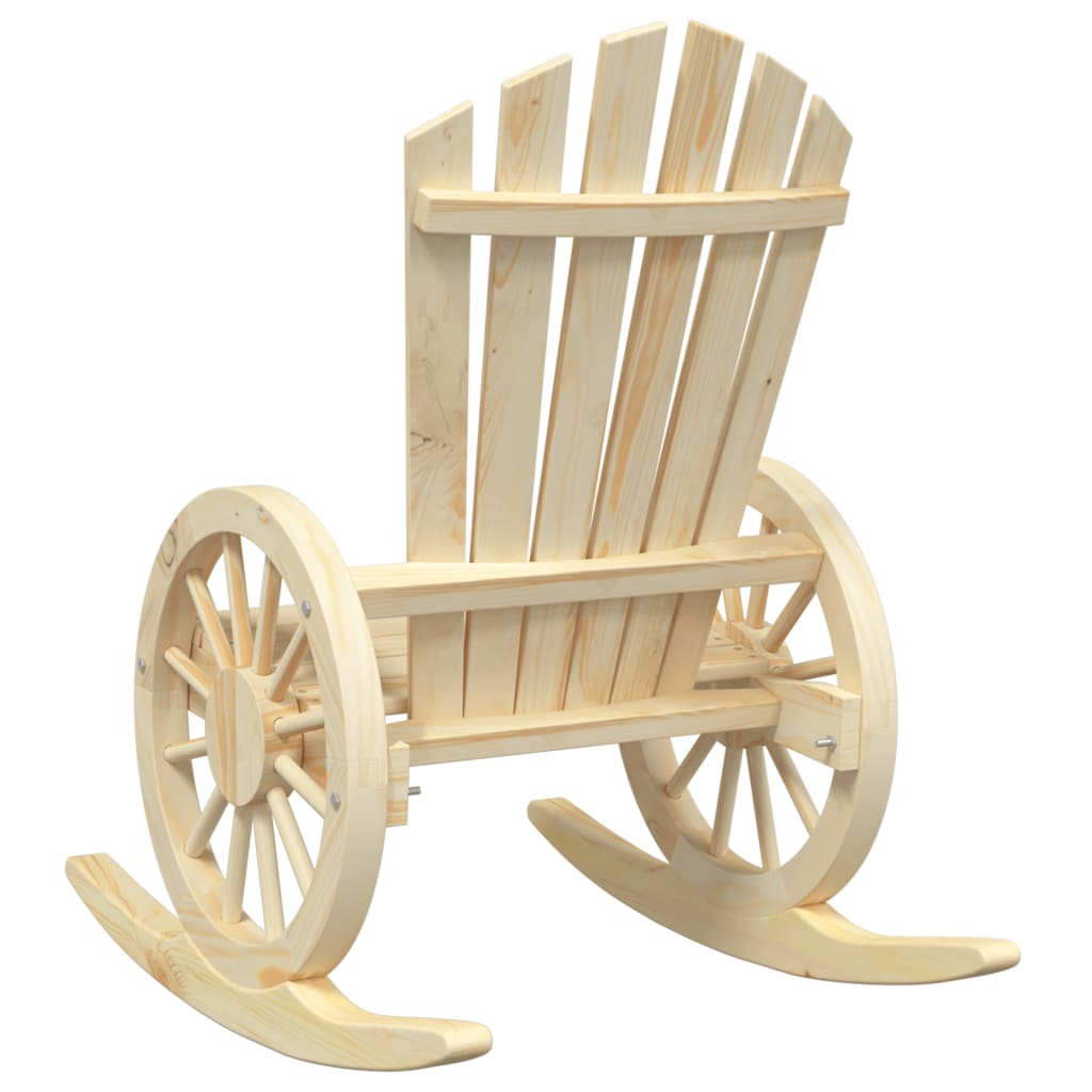 vidaXL Καρέκλα Adirondack Κουνιστή από Μασίφ Ξύλο Ελάτης