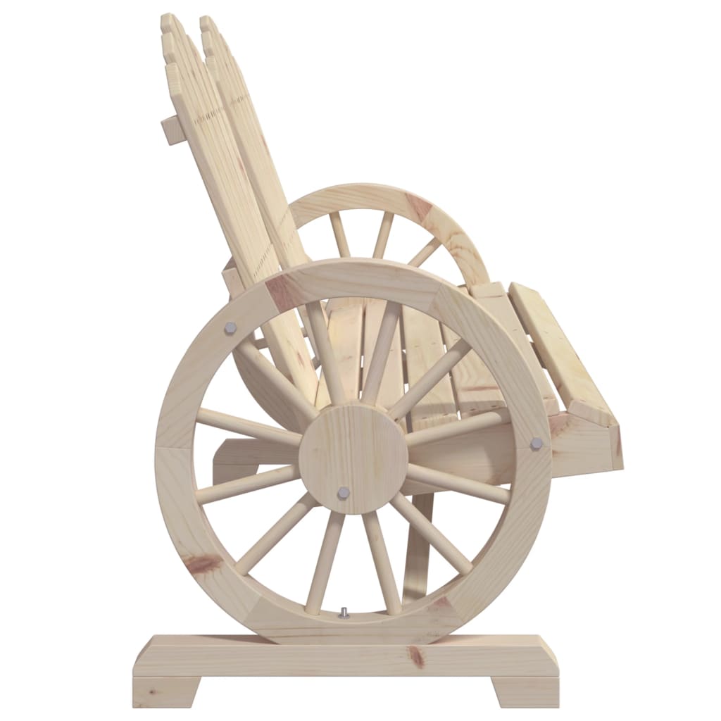 vidaXL Καρέκλα Κήπου Adirondack Διθέσια από Μασίφ Ξύλο Ελάτης