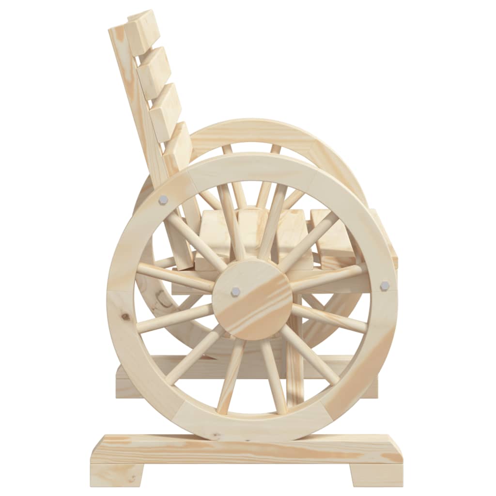 vidaXL Καρέκλες Κήπου 2 τεμ. 58 x 58 x 78,5 εκ. από Μασίφ Ξύλο Ελάτης