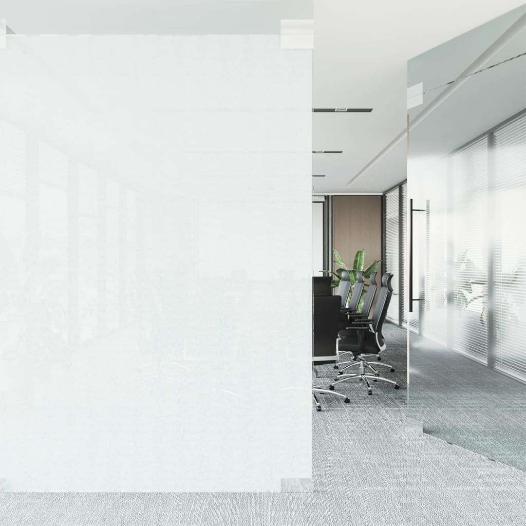 vidaXL Μεμβράνη Παραθύρου Ματ Λευκό 60x500 εκ. PVC