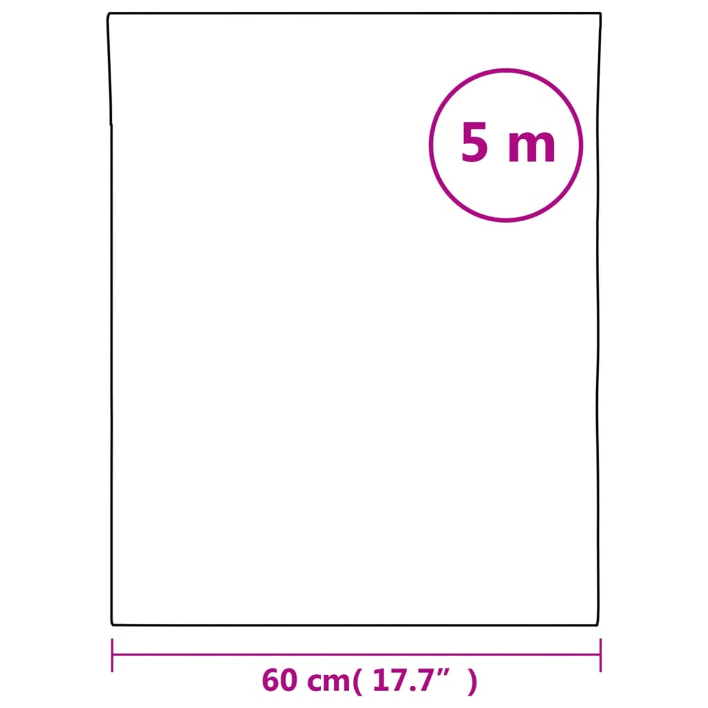vidaXL Μεμβράνη Παραθύρου Ματ Λευκό 60x500 εκ. PVC