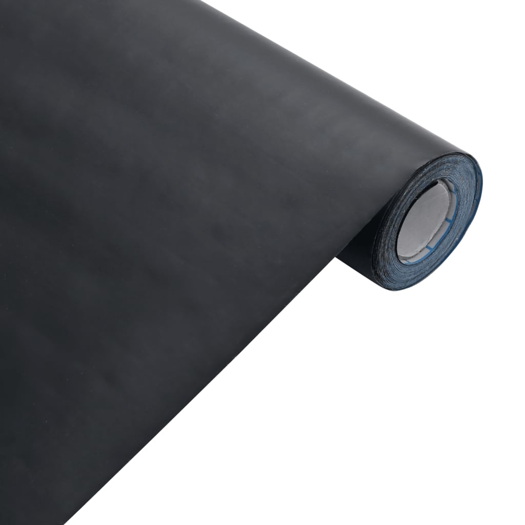 vidaXL Αυτοκόλλητο Επίπλων Μαύρο Ματ 90x500 εκ. PVC