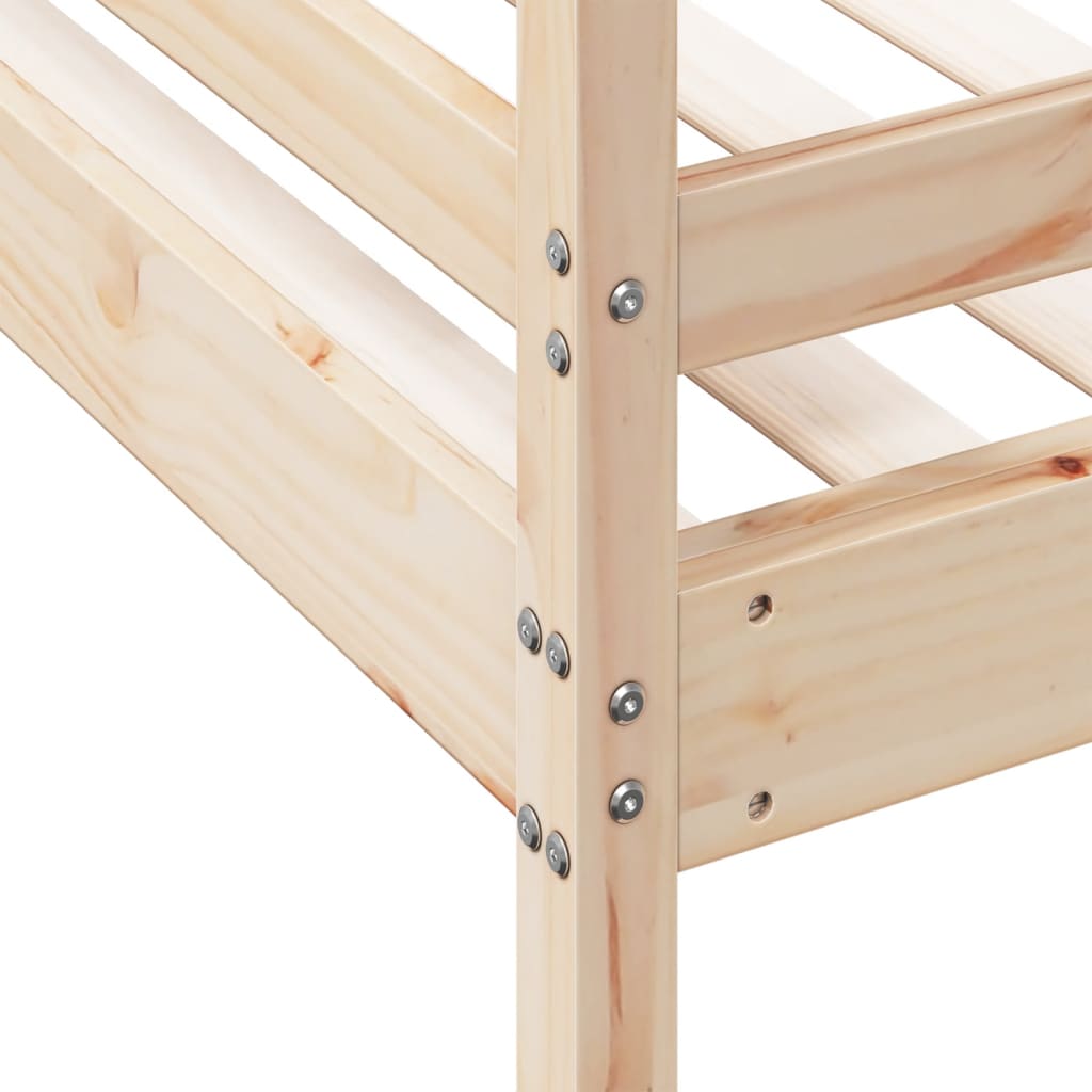 vidaXL Κουκέτα 80x200/120x200 εκ. από Μασίφ Ξύλο Πεύκου