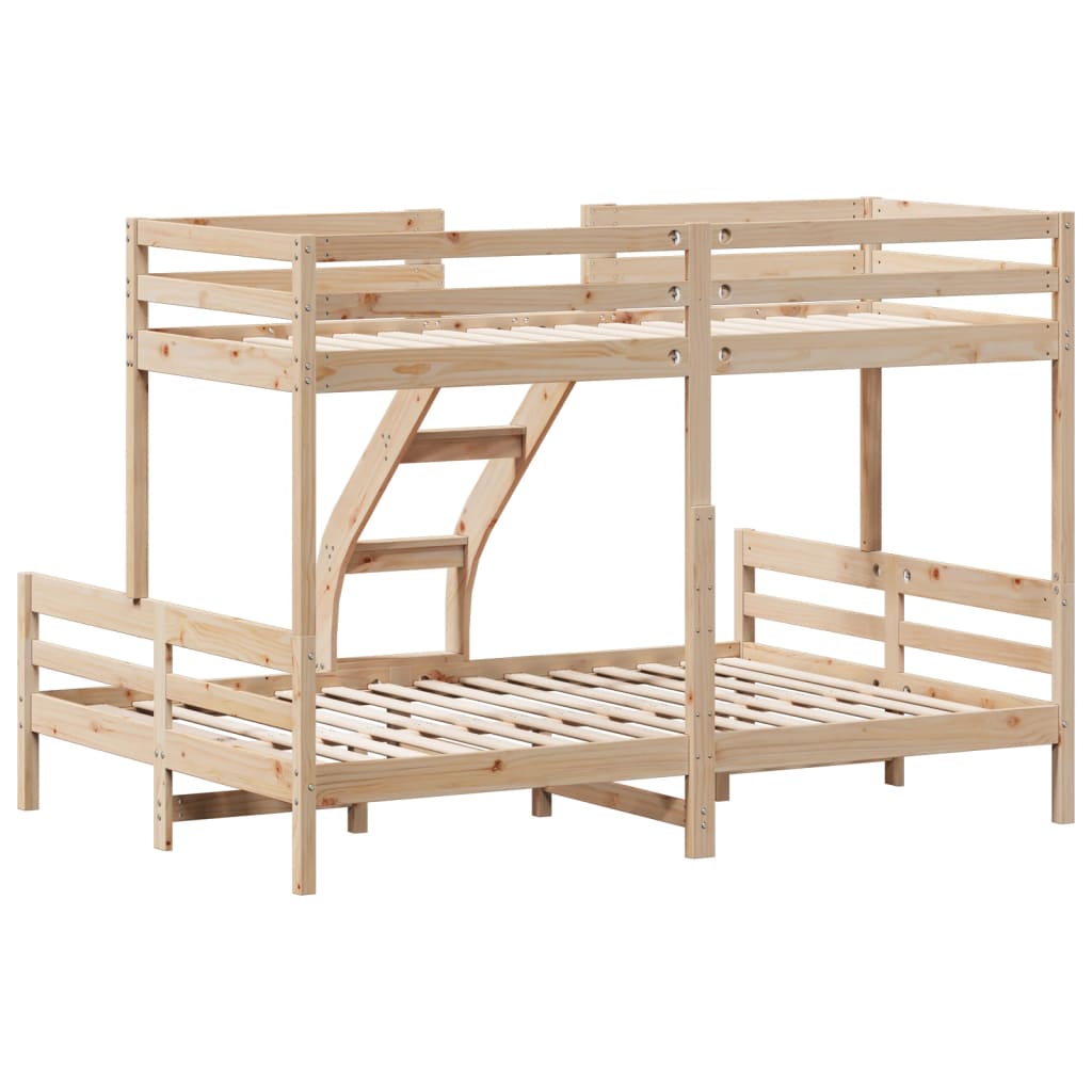 vidaXL Κουκέτα 80x200/140x200 εκ. από Μασίφ Ξύλο Πεύκου