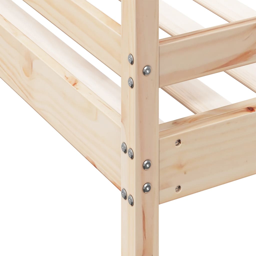 vidaXL Κουκέτα 80x200/140x200 εκ. από Μασίφ Ξύλο Πεύκου