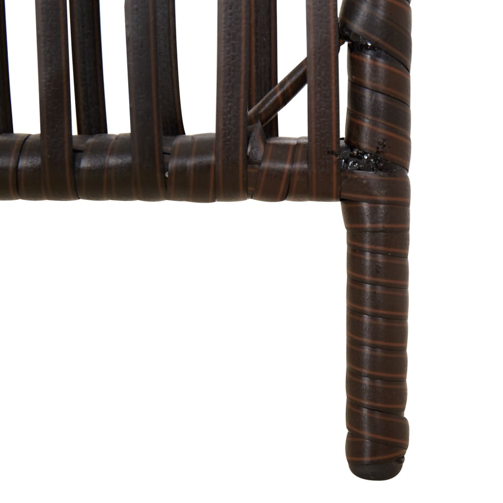 vidaXL Διαχωριστικό Δωματίου 6 Πάνελ Καφέ από Συνθετικό Ρατάν