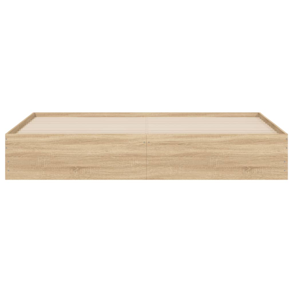 vidaXL Πλαίσιο Κρεβατιού με συρτάρια Sonoma Δρυς 200x200εκ. Επεξ. Ξύλο