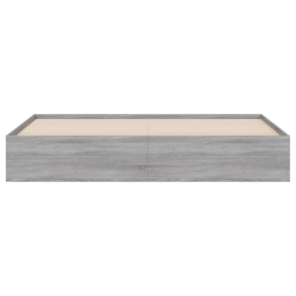 vidaXL Πλαίσιο Κρεβατιού με συρτάρια Γκρι sonoma 180x200εκ. Επεξ. Ξύλο