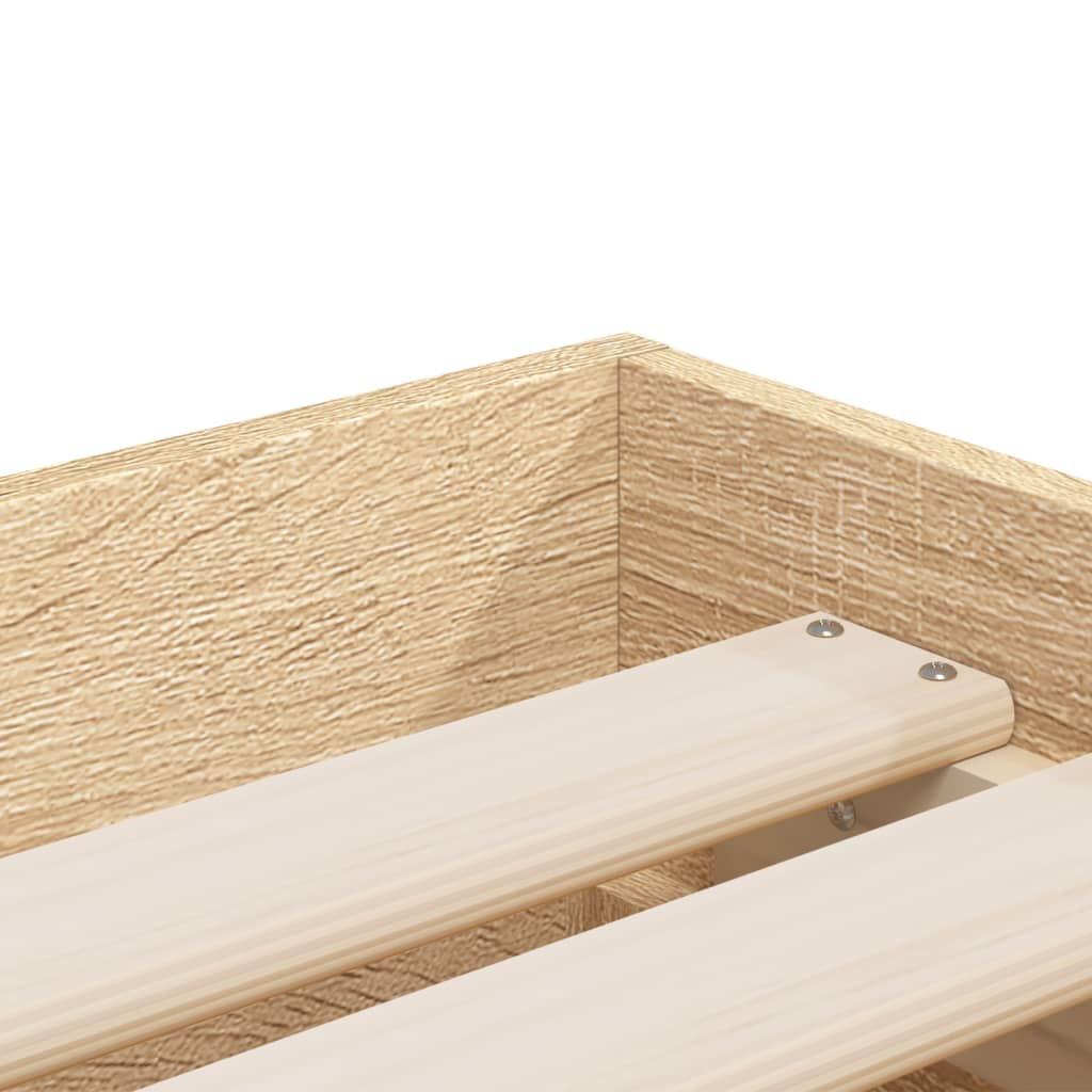vidaXL Πλαίσιο Κρεβατιού με συρτάρια Sonoma Δρυς 100x200εκ. Επεξ. Ξύλο