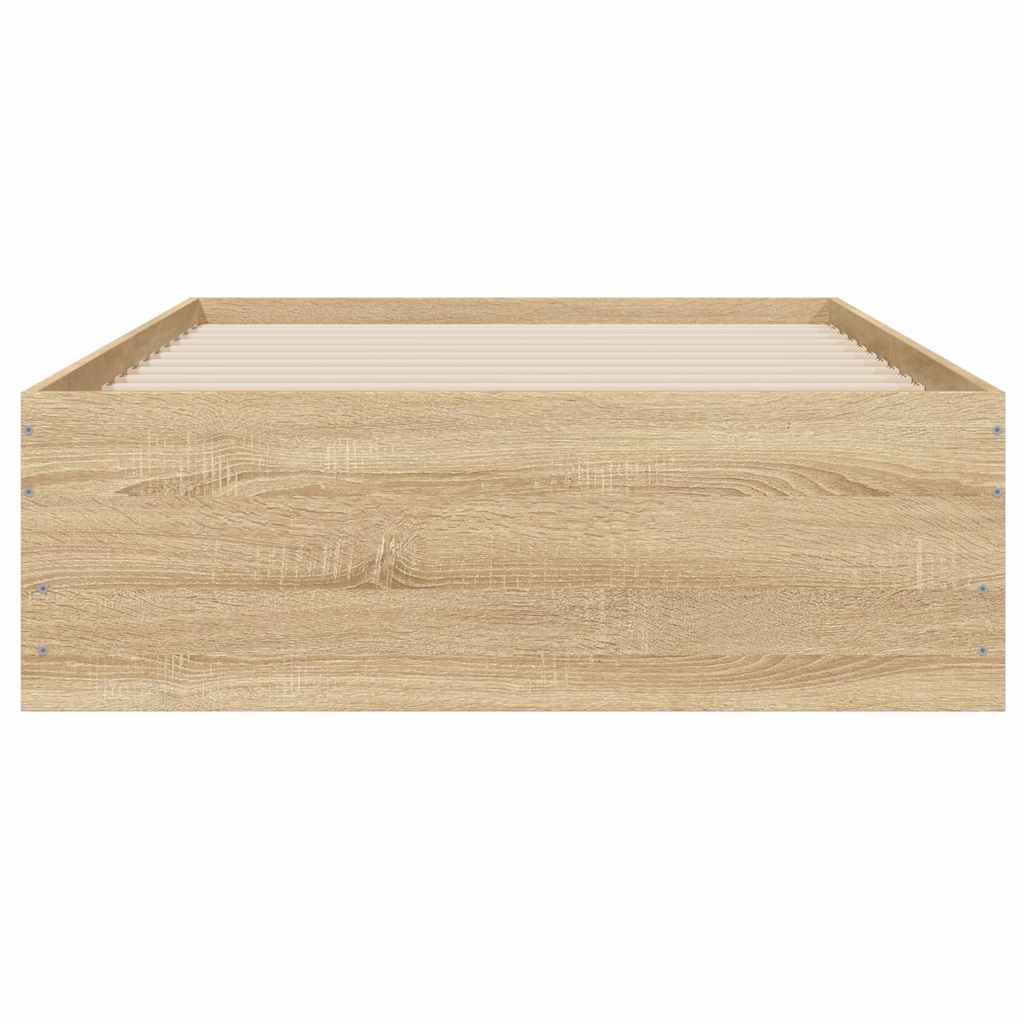 vidaXL Πλαίσιο Κρεβατιού με συρτάρια Sonoma Δρυς 90x200εκ. Επεξ. Ξύλο