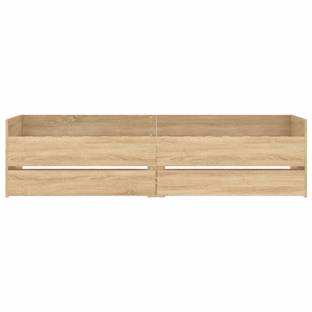 vidaXL Πλαίσιο Κρεβατιού με Συρτάρια Sonoma δρυς 90x190 εκ.