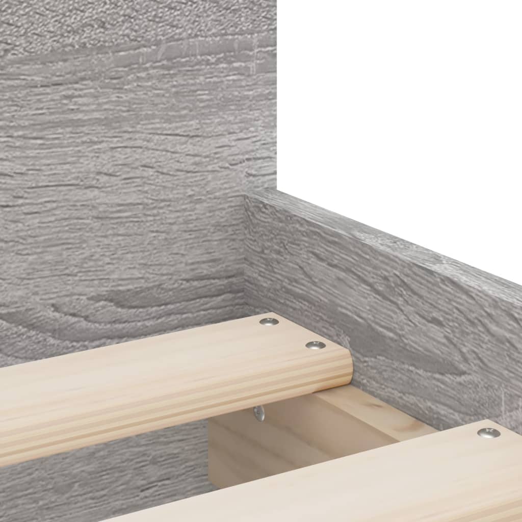 vidaXL Πλαίσιο Κρεβατιού με Συρτάρια Γκρι sonoma 100x200 εκ.