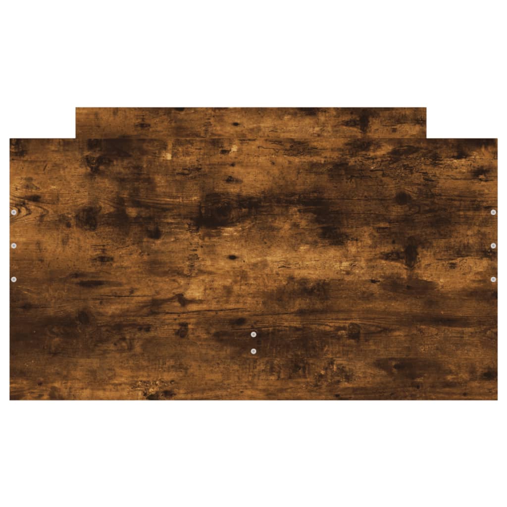 vidaXL Πλαίσιο Κρεβατιού με Συρτάρια Καπνιστή δρυς 90x200 εκ.