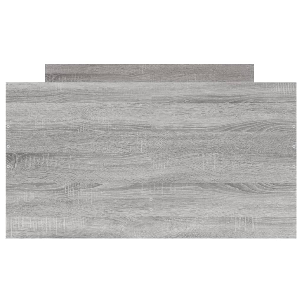 vidaXL Πλαίσιο Κρεβατιού Με Συρτάρια Γκρι Sonoma 75x190εκ Small Single