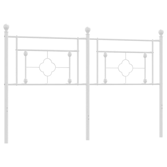 vidaXL Κεφαλάρι Λευκό 160 εκ. Μεταλλικό
