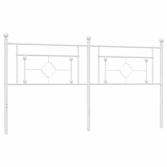 vidaXL Κεφαλάρι Λευκό 180 εκ. Μεταλλικό