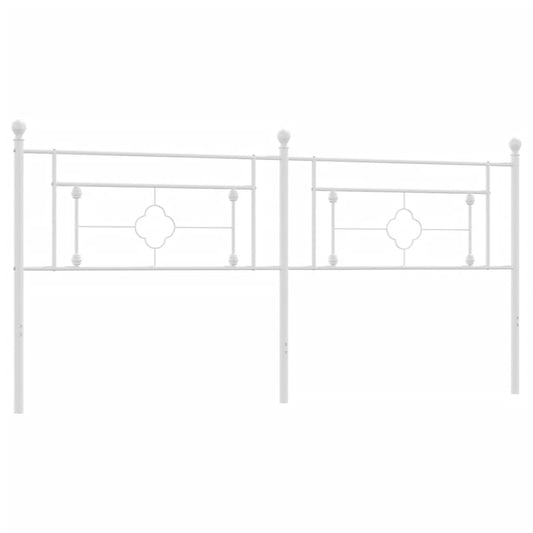 vidaXL Κεφαλάρι Λευκό 200 εκ. Μεταλλικό