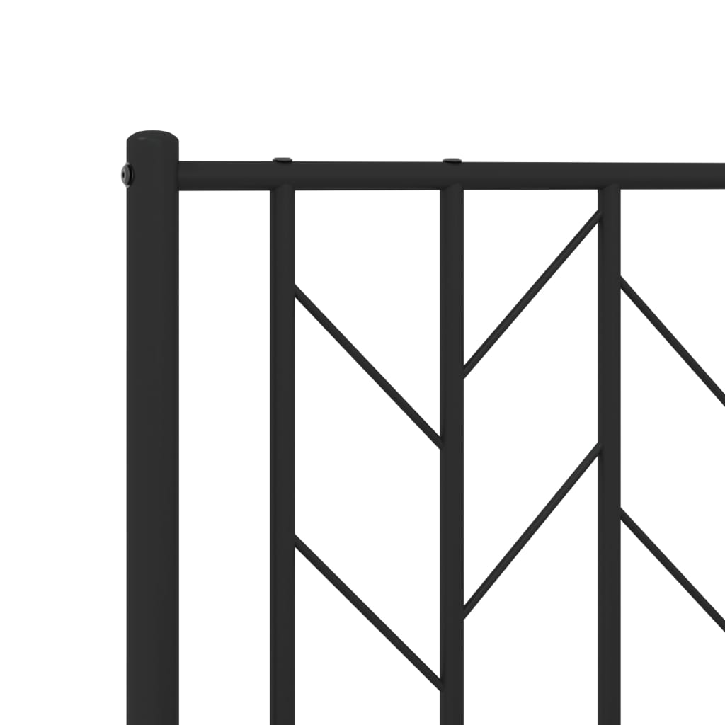 vidaXL Ανταλλακτικό κεφαλάρι Μαύρο 150 εκ. Μεταλλικό