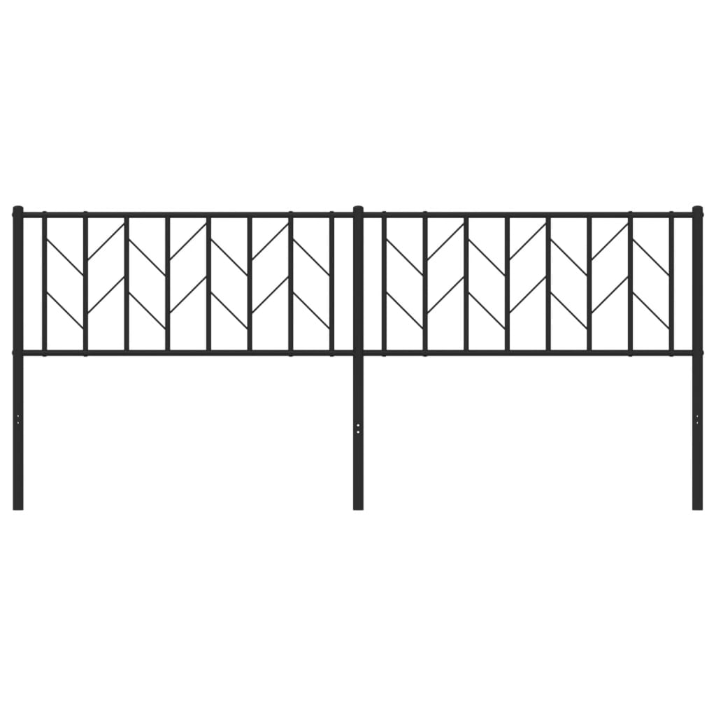 vidaXL Κεφαλάρι Μαύρο 200 εκ. Μεταλλικό